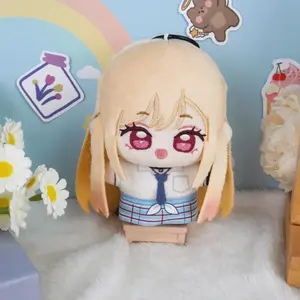 My Dress-Up Darling Anime Kitagawa Marin 10cm Plush Doll Set Stuffed Toy Keychain Pendant Cute Collectible Gift for Fans Kawaii