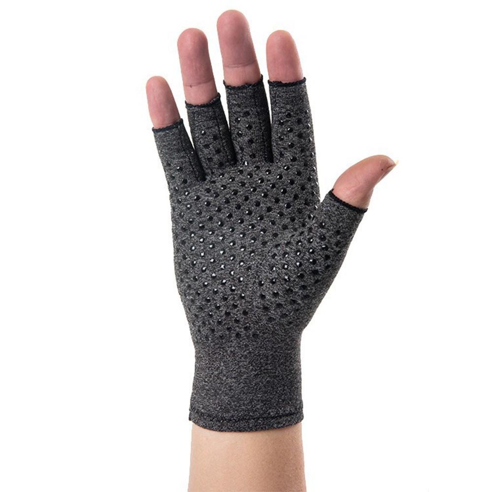 Half-Finger Arthritis Gloves, Compression Support Breathable Material Silicone Palm Anti-Slip, Ideal for Daily Wear, Office Commute, Comfortable and Durable, Durable Construction