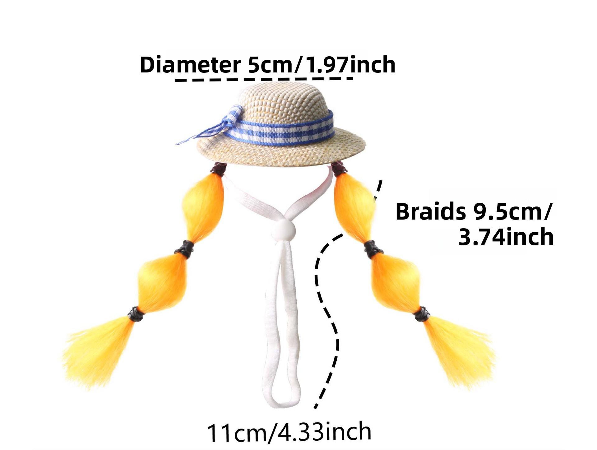 Pet decoration hamster hat, golden hamster decorative wig hat, parrot small hat, budgerigar and cockatiel small pet accessories DIY Metal Cat Playpen with Skylight Multi-Level Rabbit Hutch Run