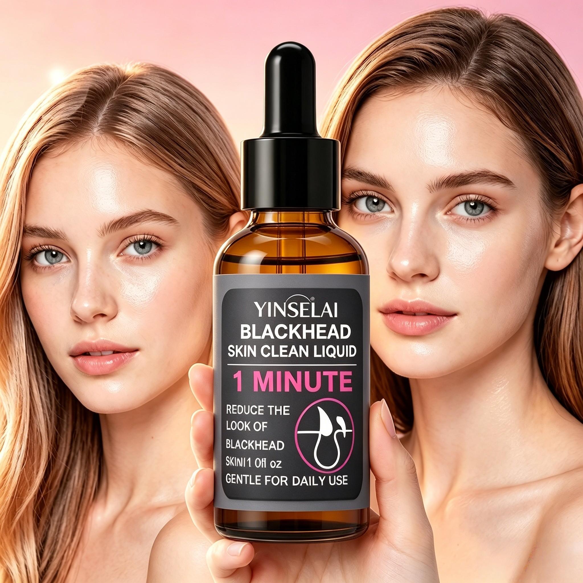 Blackhead Remover Essence, Tighten Pores, Deep Exfoliation, Remove Blackheads and Whiteheads, Suitable for All Light Skin Tones, Oil Control, Hydrating
