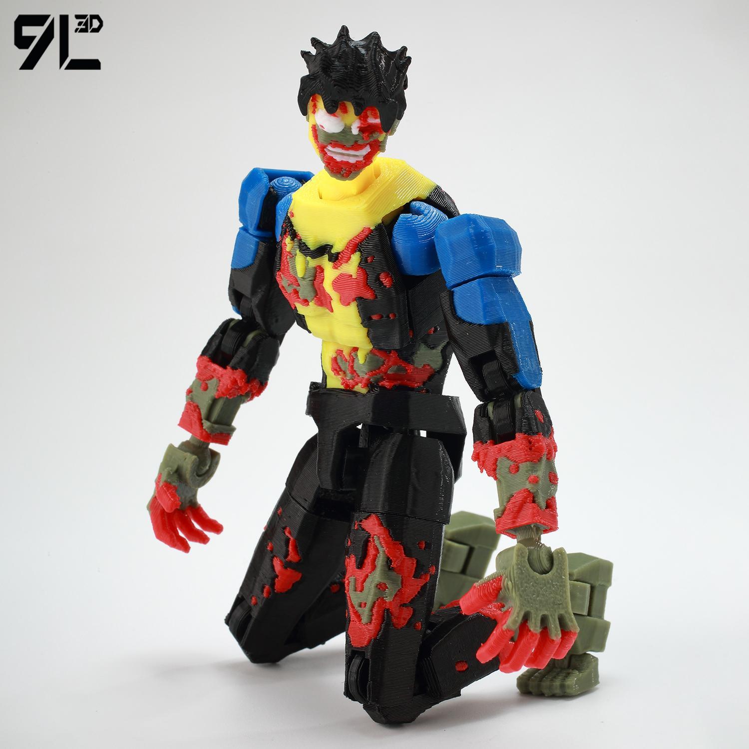 9L3D Printed NEWInvincibles Tech Jacker Titan13 Lucky13 Action Figure Dummy13 Motorcycle Multi-Jointed Collectible Model Toy T13 9L3D Printed NEWInvincibles Tech Jacker Titan13 Lucky13 Action Figure Dummy13 Motorcycle Multi-Jointed Collectible Model Toy T13