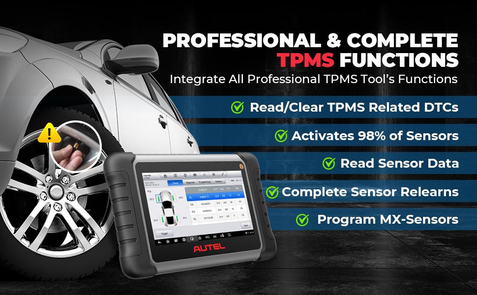 Autel MaxiCOM MK808S-TS Bidirectional Scanner: All-in-one TPMS Tool of MaxiCheck MX808S-TS, MK808 BT Pro, TS608 with TPMS Programming Relearn, 28 Service, Active Test, Android 11, FCA Autoauth Autel MaxiCOM MK808S-TS Bidirectional Scanner: All-in-one TPMS Tool of MaxiCheck MX808S-TS, MK808 BT Pro, TS608 with TPMS Programming Relearn, 28 Service, Active Test, Android 11, FCA Autoauth