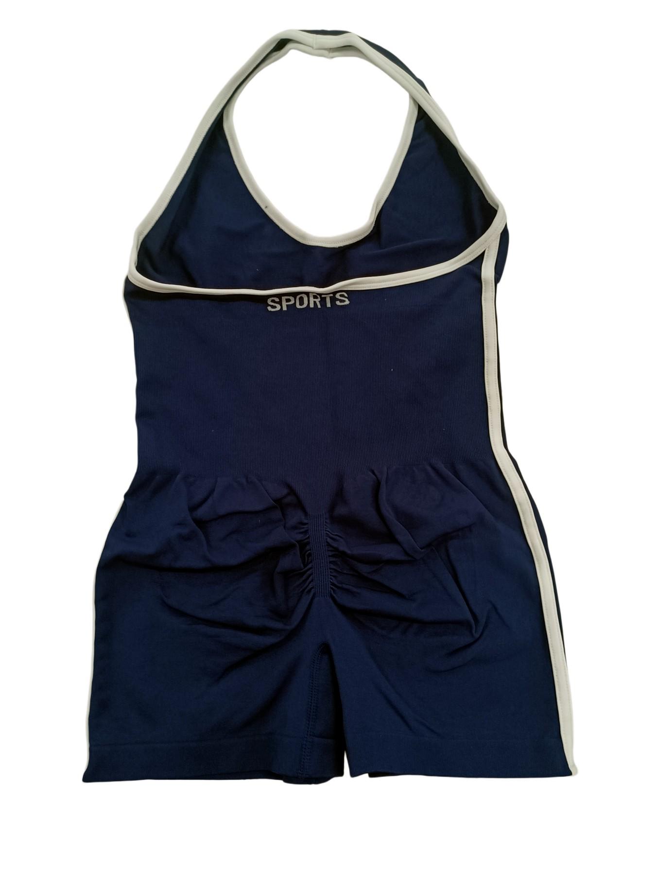 Women's Sporty Jumpsuit Shorts, Backless Hollow Design, Sexy Breathable Shorts, Perfect for Gym Outdoor Sports, Daily Wear, Sports Jumpsuits