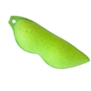 Pea cleaning wipe glass bottle bottle magic sponge wipe cute brush edamame cleaning sponge