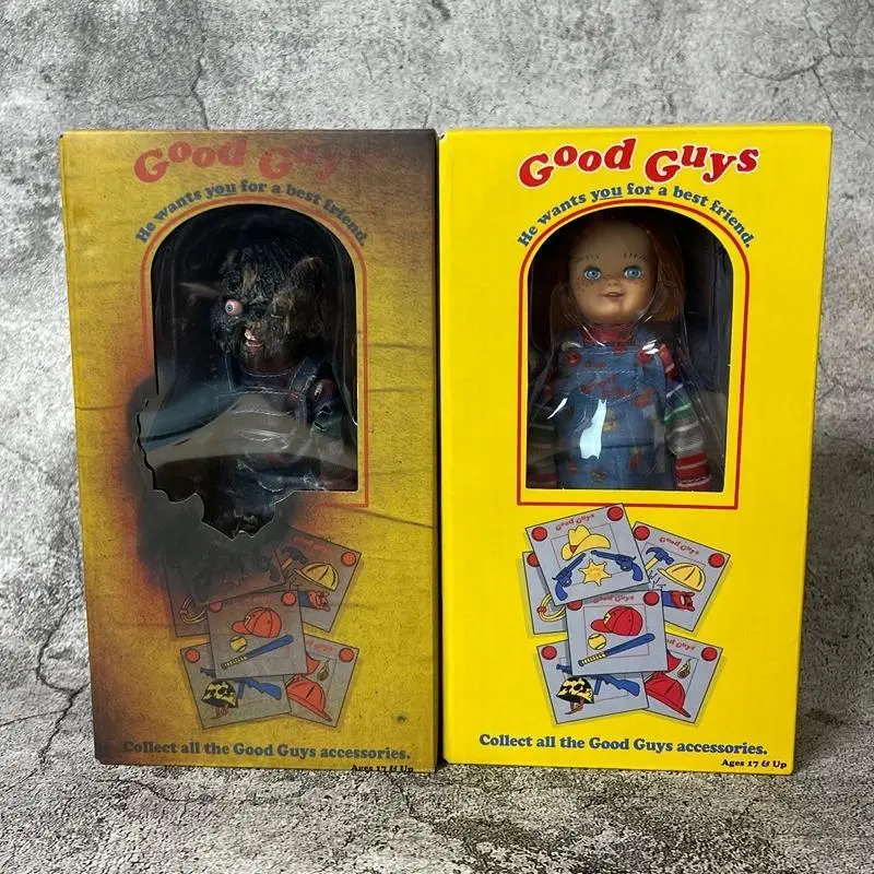 Child'S Play Chucky Articulated Limited Edition Burnt Cloth Version Doll Display Toy