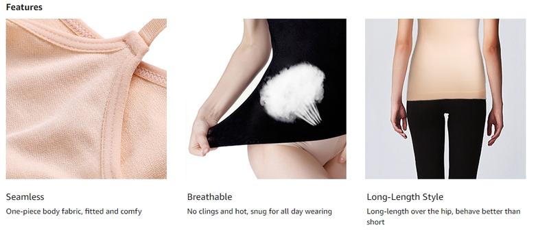 Women's Tummy Control Shapewear Tank Tops -  Body Shaper Compression Top Stretchy Womenswear Stretchy Womenswear