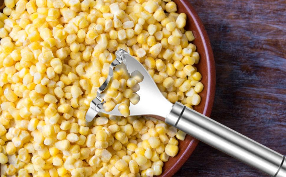 Corn Peeler Stainless Stee Corn Cob Stripper Tool Corn Thresher from the Cob, Removes Corn Kernels From Corn Cobs In Seconds, Kitchen Gadget