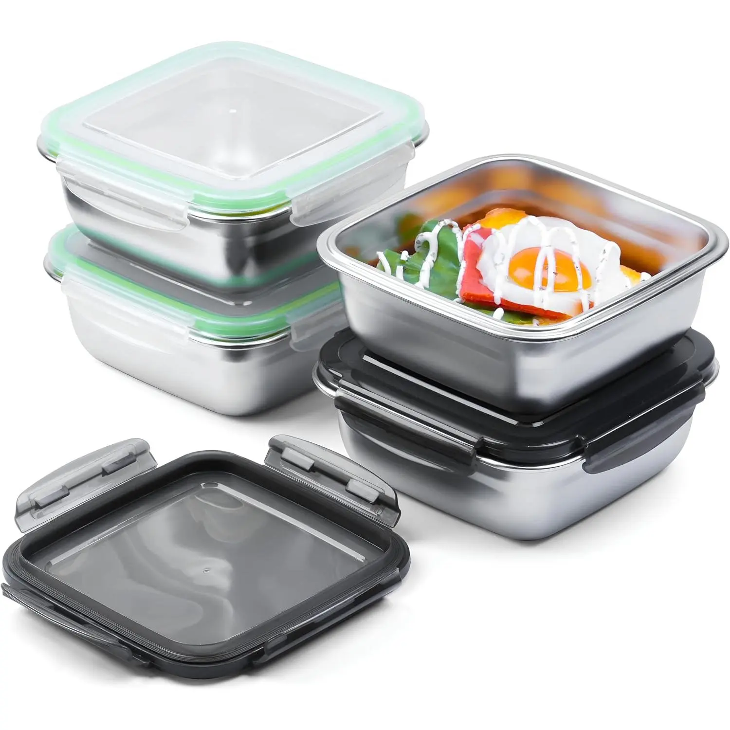 Green, Black – 4-Pack