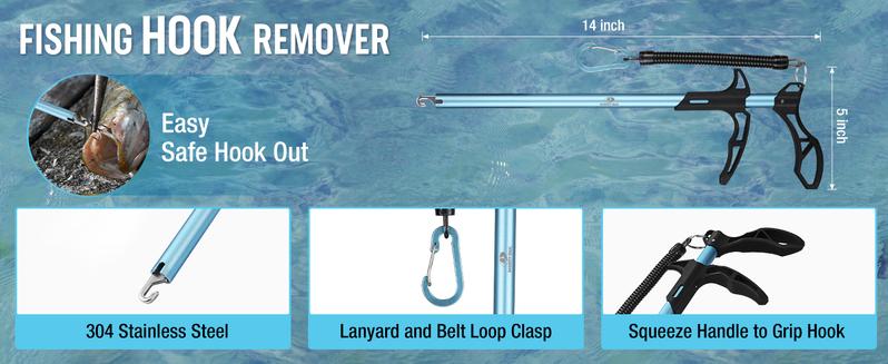 #JumpstartSale Mossy Oak Fishing Tools Kit - Plier, Fillet Knife, Lip Gripper, Hook Remover, Digital Scale, Line Snip, Fly Retractor, With Sheath Lanyard - Gifts for Men