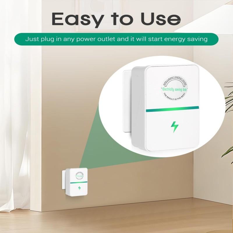Serein 2 PCS Smart Energy Saving Plug, Stop Watt Power Saver Device for Home & Office, Universal Electricity Saver 90V-250V 30KW, Safe & Durable