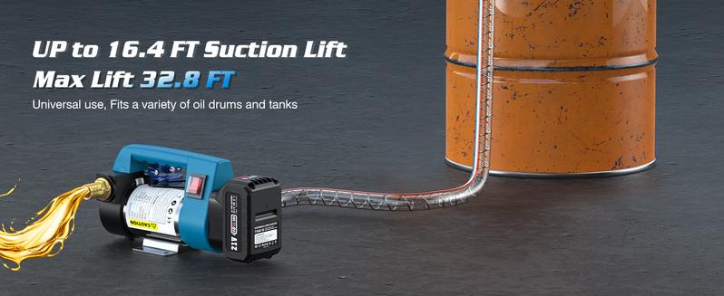 Seesii 21V Cordless Fuel Transfer Pump - 12 GPM Electric Diesel Pump with 2x4.0Ah Batteries, Auto-Shutoff Nozzle & 2x6.6FT Hoses- Portable Kit for Diesel, Kerosene & Machine Oil, Black Friday Deals Seesii 21V Cordless Fuel Transfer Pump - 12 GPM Electric Diesel Pump with 2x4.0Ah Batteries, Auto-Shutoff Nozzle & 2x6.6FT Hoses- Portable Kit for Diesel, Kerosene & Machine Oil, Black Friday Deals