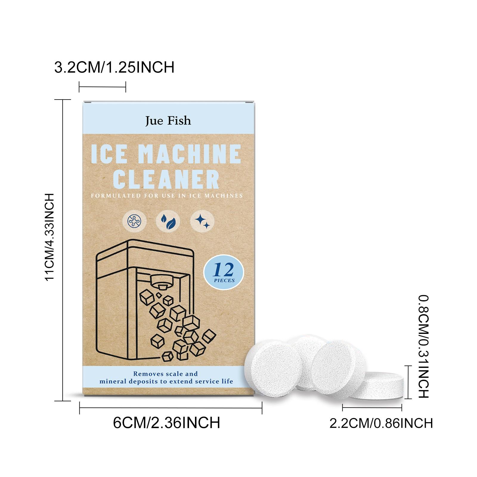 Ice Maker Cleaning Tablets, Deep Clean Deodorize Care Ice Maker Cleaner, Home Use, Removes Limescale Odor, Ca Prop 65 Compliant