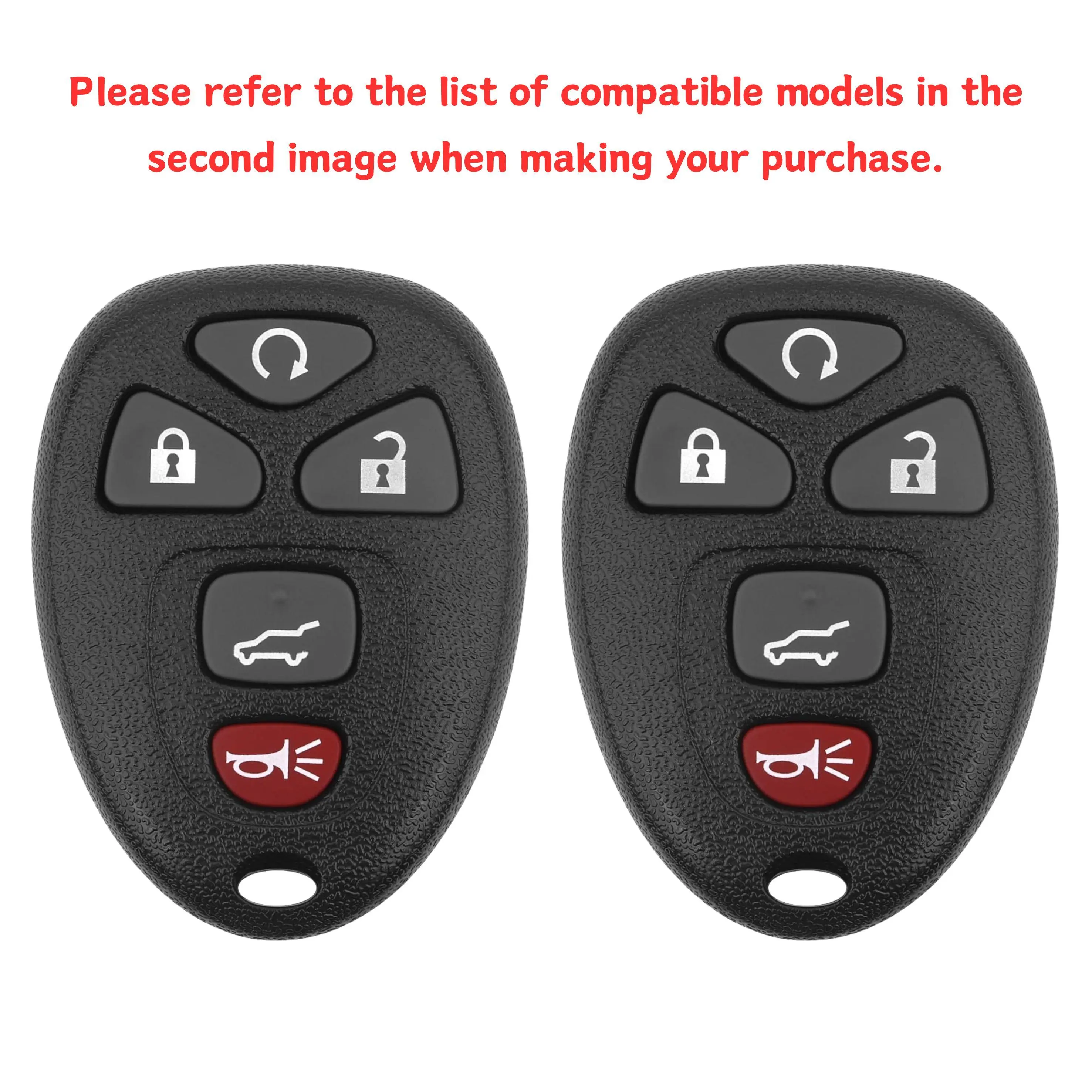 Key Fob Replacement for 2007-2014 Chevy Suburban Tahoe/ 09-17 Traverse/ 07-14 GMC Yukon/ 08-17 Acadia & Buick Enclave/ 07-13 Escalade Car Keyless Entry Remote Control,OUC60270 OUC60221