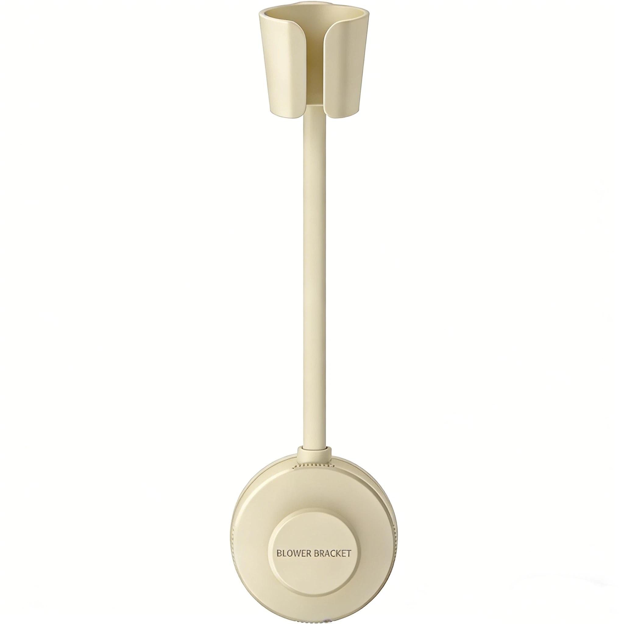 Wall-Mounted Hair Dryer Stand, 360° Adjustable Hose, Strong Suction Cup, Mirror & Tile Holder, No Drilling Required, Storage Rack