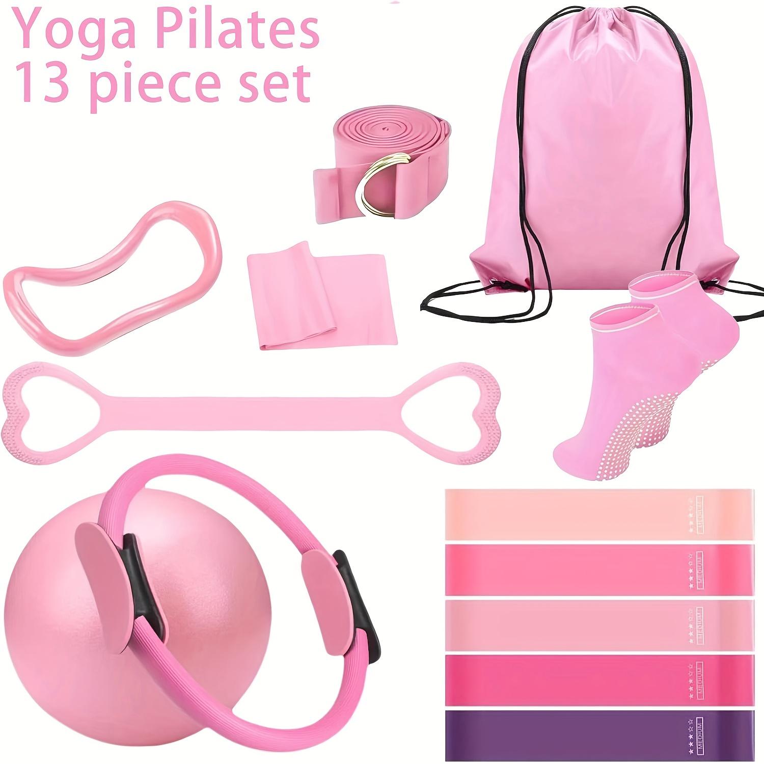 Yoga mat, resistance bands, home gym equipment, workout accessories, yoga gear, fitness kit, toning exercise, flexibility training, all-in-one yoga set