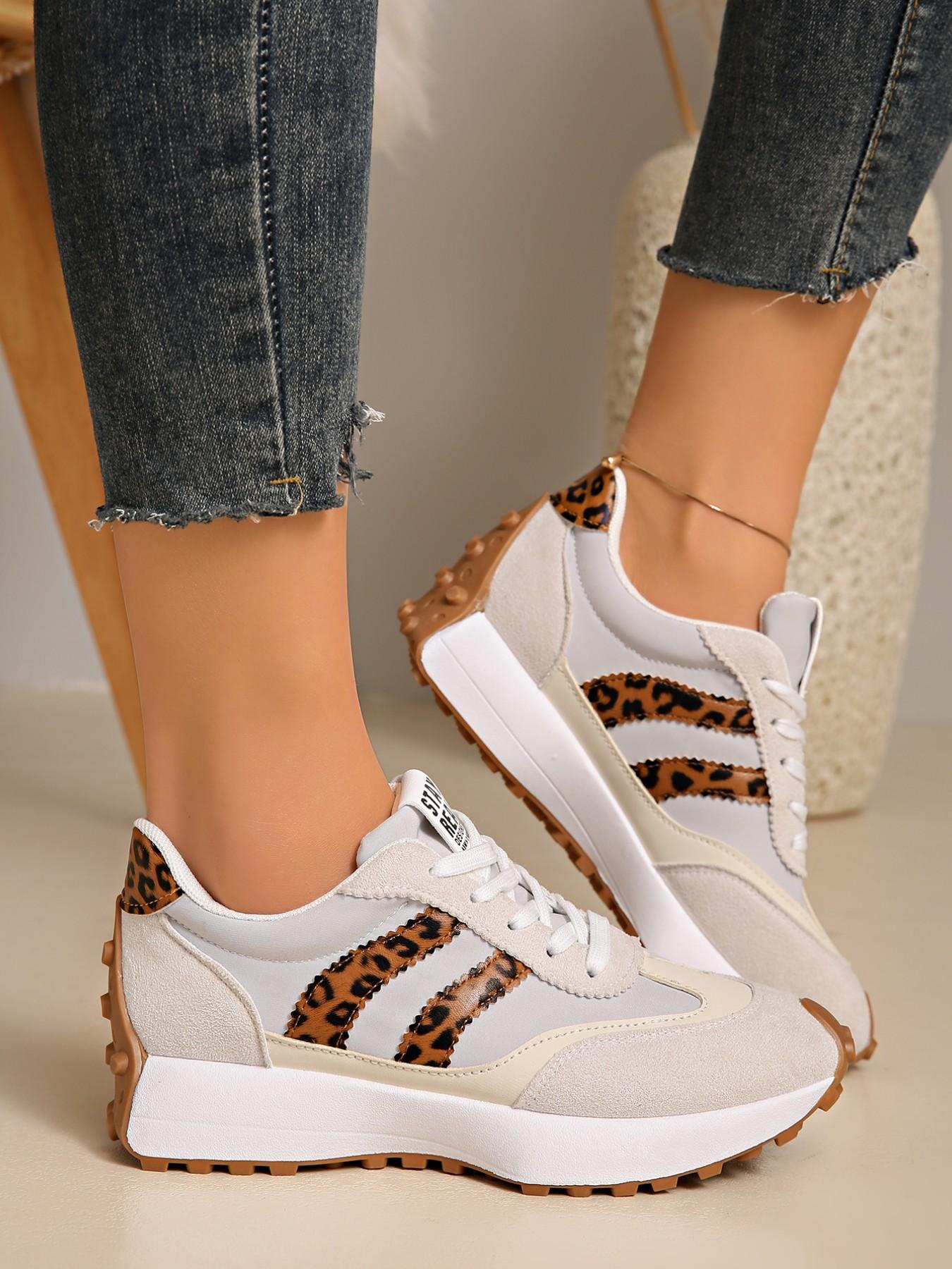 Women's Sporty Al-Gan Shoes, Spring & Fall Elegant Fashion Casual Round Toe Low Top Lace-Up Thick Sole Outdoor Running Shoes