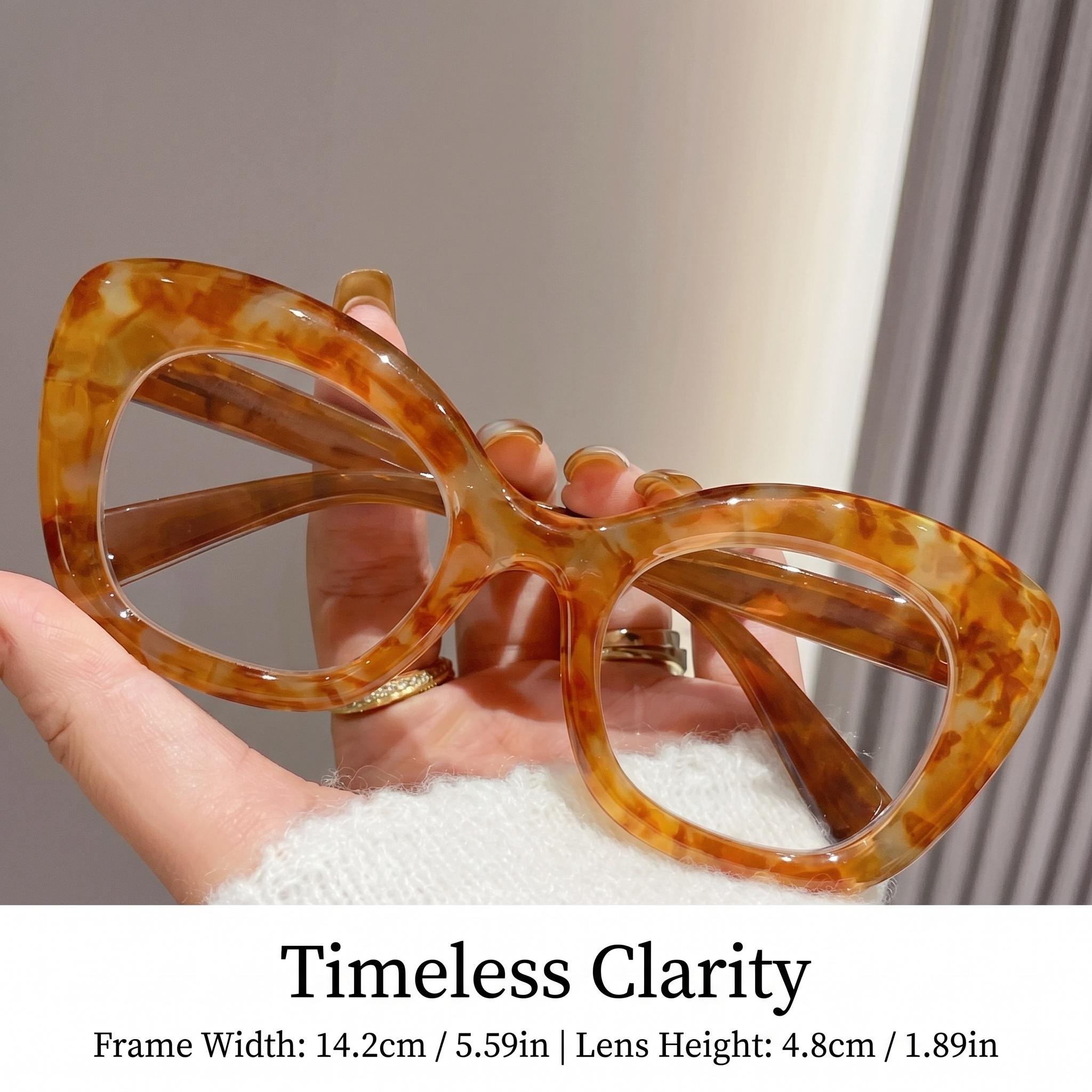 Gigula New Large Frame Reading Glasses for Seniors, Adjustable Prescription, Vintage Tortoise Shell Oval Frame, Includes Velvet Case and Storage Box