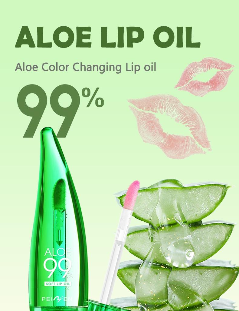 Aloe Vera Temperature-Sensitive Lip Gloss, Long-Lasting Moisturizing Lip Oil, Perfect Gift for Mother's Day and Valentine's Day