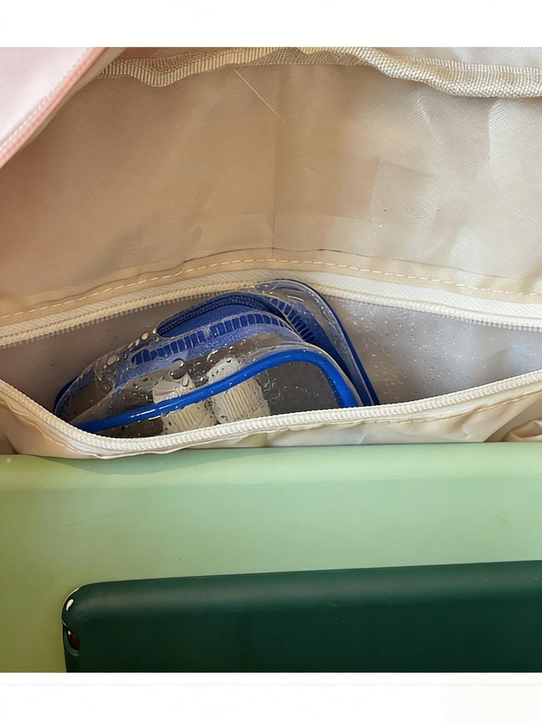 Dopamine Star Color Block Fitness Bag, Sweet Girl Style, Crossbody Handbag, Large Capacity, Student Commute Travel Bag