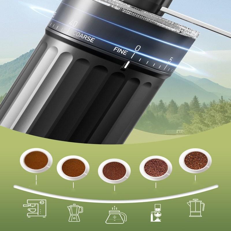 Manual Coffee Grinder, Handheld Espresso Mill, Portable Grind Machine, Ideal for Home & Office Use, Easy-To-Use Coffee Tool