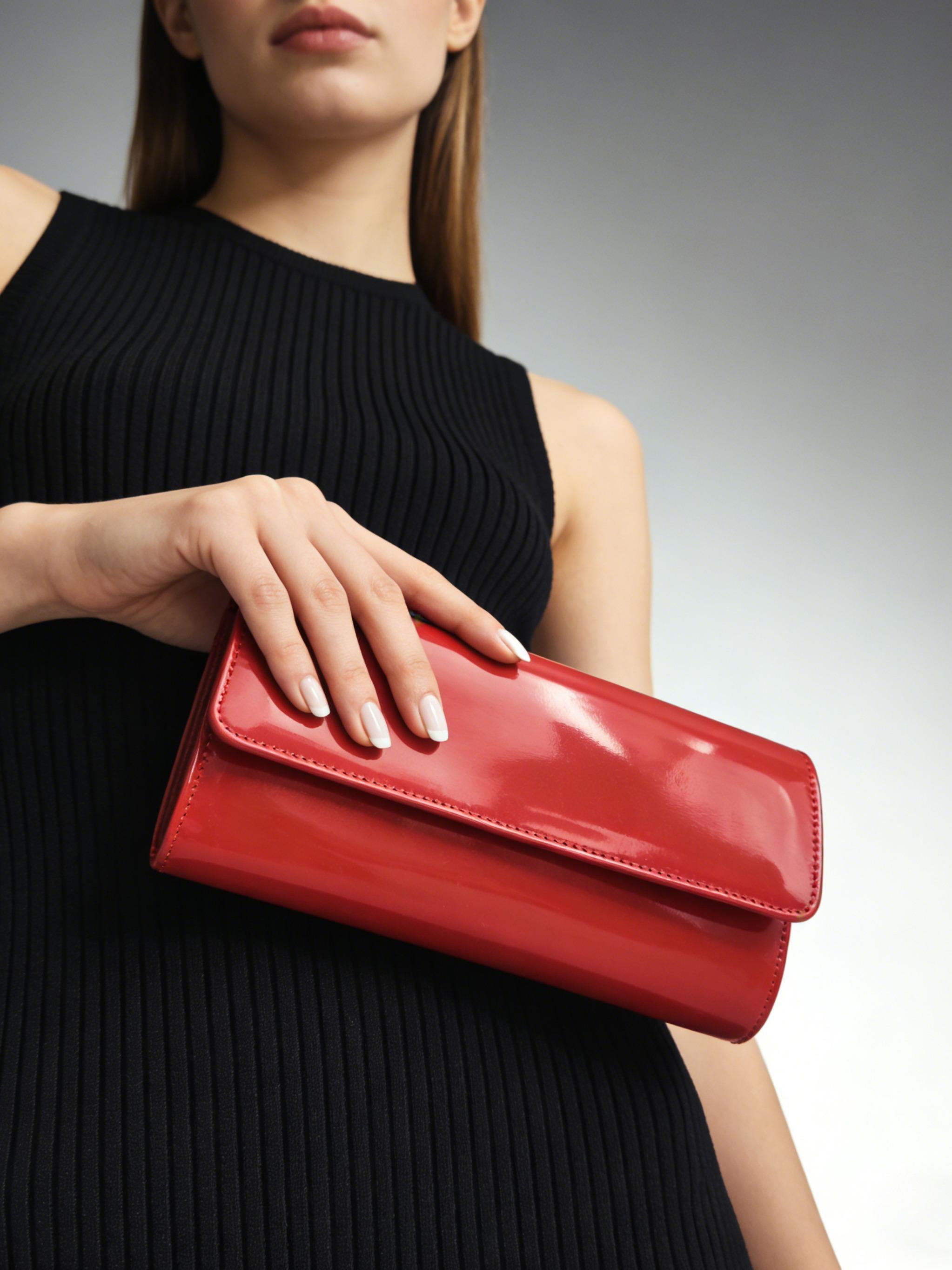 Elegant Solid Color Women's Patent Leather Envelope Clutch Bag, High-End Evening Handbag, Magnetic Closure, Perfect for Parties, Weddings, Birthdays