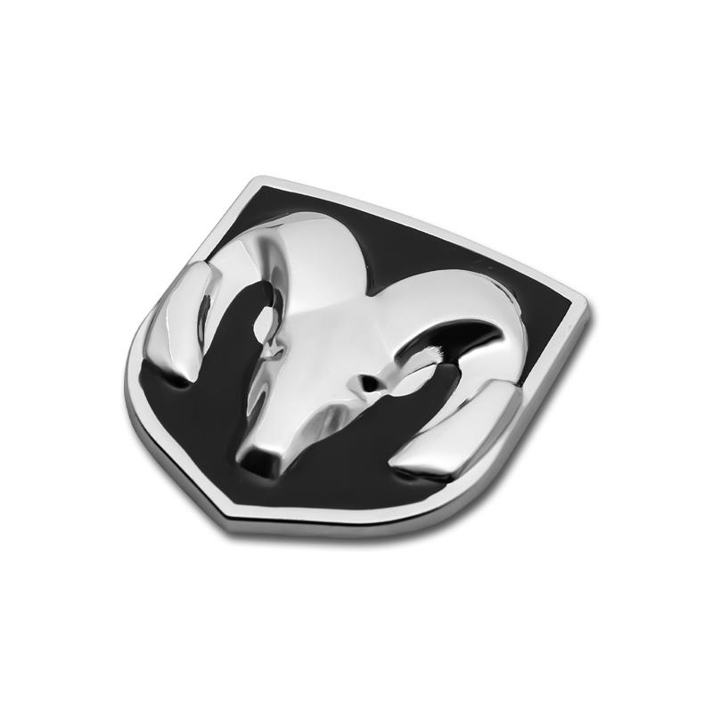 3D Metal Car Sticker RAM Head Emblem Decoration for Dodge RAM Caliber 1500 Caliber Challenger Charger Car Accessories