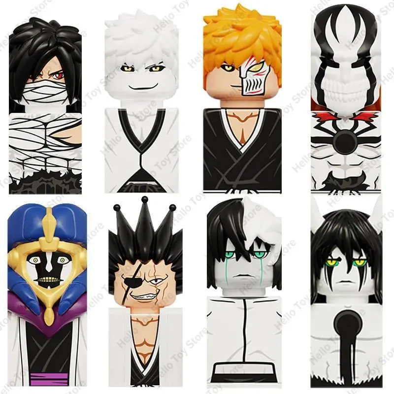 Anime BLEACH Building Blocks Kurosaki Ichigo Mini Action Figures BLEACH Cartoon Dolls Model Bricks Toys Boys Birtday Gifts