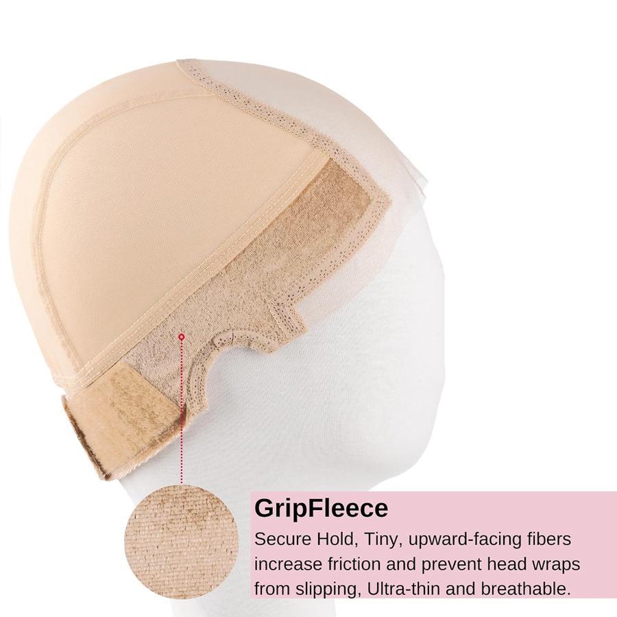 Lace Wig Grip Cap for Women, Transparent Lace Wig Caps with Non-Slip Grip Headband, Adjustable Wig Cap for Keeping Wigs in Place