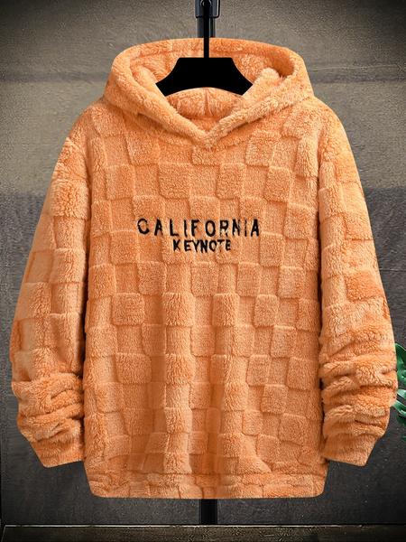 Men's Casual Simple Outdoor Pullover Sweater, Fleece Lined Warm Knitwear, Regular Fit Long Sleeve Top for Fall & Winter