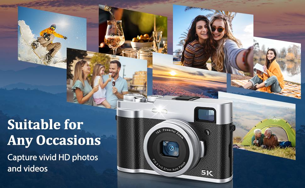 Camkory 5K Dual-Lens Vlogging Camera for TikTok & YouTube – 48MP Selfie & Travel Camera with Anti-Shake, 16X Zoom, Flash, Viewfinder, 32GB Card – Perfect for Content Creators & Travelers! Camkory 5K Dual-Lens Vlogging Camera for TikTok & YouTube – 48MP Selfie & Travel Camera with Anti-Shake, 16X Zoom, Flash, Viewfinder, 32GB Card – Perfect for Content Creators & Travelers!