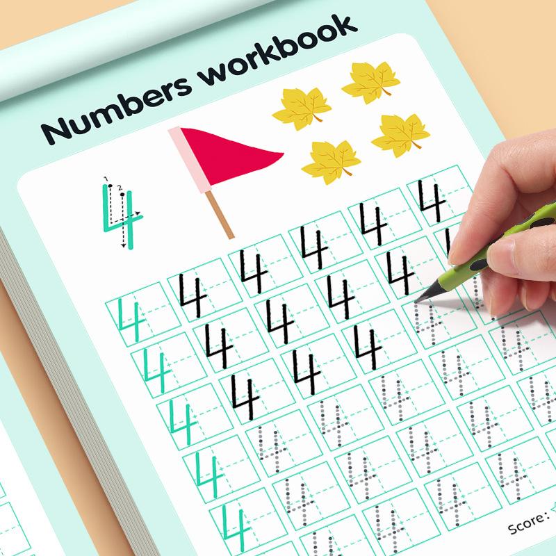 48-Page Children'S Writing Practice, Number 0-100 Practice Book And Tracing Book, Kindergarten Pen Control Practice Book, Home And School Learning Workbook, Learning Materials, Tracing Preschool Books, Visual Learning Tools