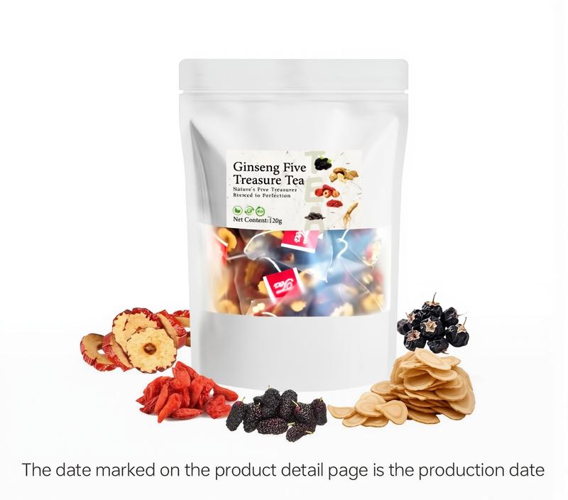 Kidney Tea Formula，Herbal Tea for Men & Women – Turmeric Kidney Health, Ginseng Five Treasure, Red Date Wolfberry, Scented Tea for Wellness，Turmeric, Red Date Goji, Ginseng & Floral Tea Bags for Detox & Relaxation Natural Beverage formula ginseng