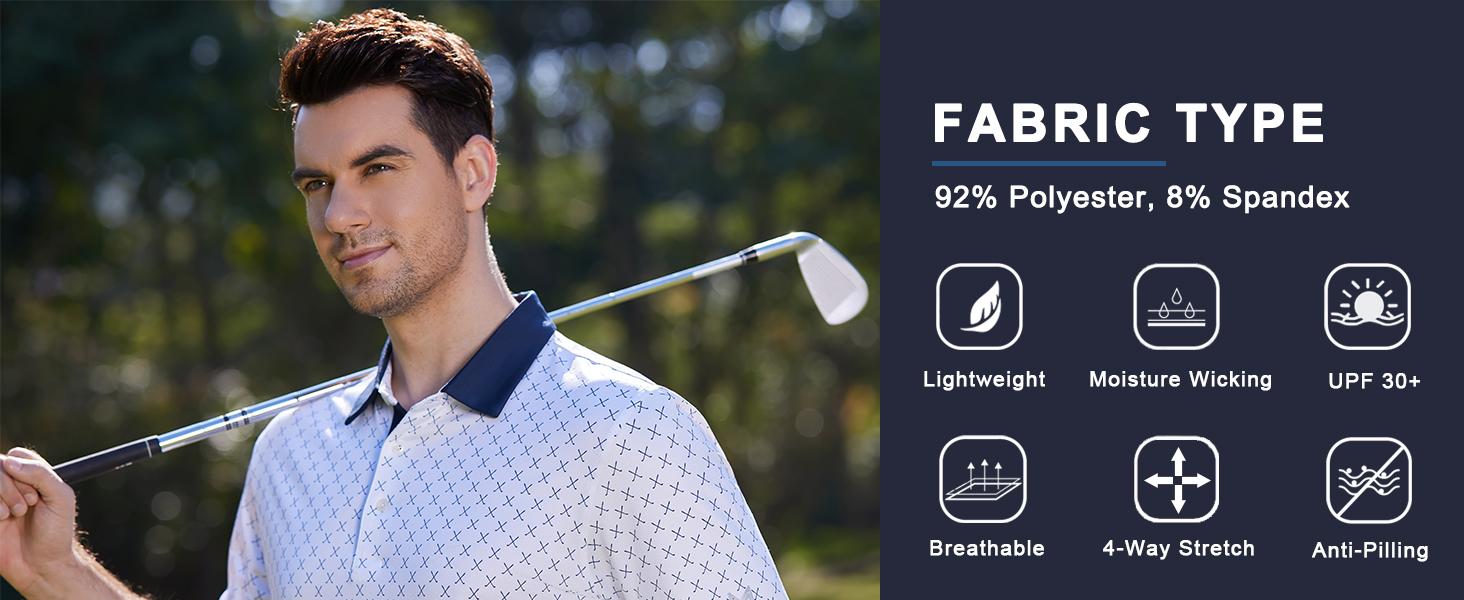 M MAELREG Men's Striped Polo Shirt Short Sleeve Quick Dry Breathable Golf Casual Top Summer Outfit Trendy Look Daily Wear SpringStatements