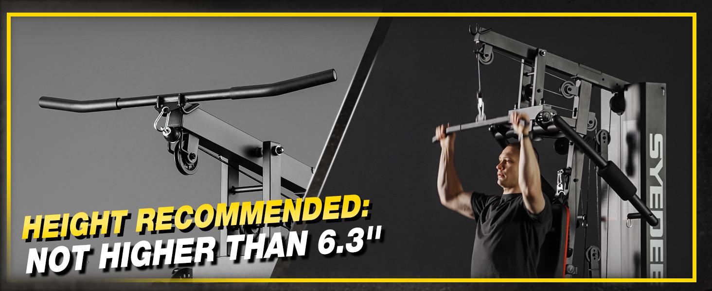 Home Gym Station, 150LB Weight Stack Multifunctional Home Gym Equipment for Full Body Strength Training Workout, LAT Pulldown Pulley System, Chest/Leg Exercise and Preacher Curl Fitness