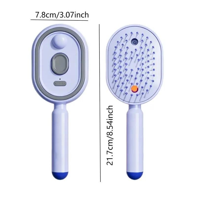 Electric spray air cushion massage comb, Anti tangle brush, self-cleaning, anti-tangling, anti-static, with a hairbrush attachment, combined with essential oil atomizing aromatherapy, it cares for hair and is a gift for ladies, Scalp Brush, Haircare Brush