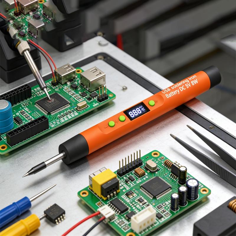 Wireless Fast Charging USB Soldering Iron Kit, 600mah Battery, Three Temperature Settings, Ideal for Home Appliance Repair and DIY Projects