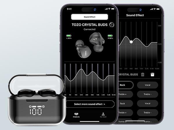 TOZO-Crystal Buds Bluetooth 5.3 True Wireless Stereo Earbuds IPX8 Waterproof Audio Digital Earphones Headphone Space Electronic Headset in-ear earphone FathersDayGift TOZO-Crystal Buds Bluetooth 5.3 True Wireless Stereo Earbuds IPX8 Waterproof Audio Digital Earphones Headphone Space Electronic Headset in-ear earphone FathersDayGift