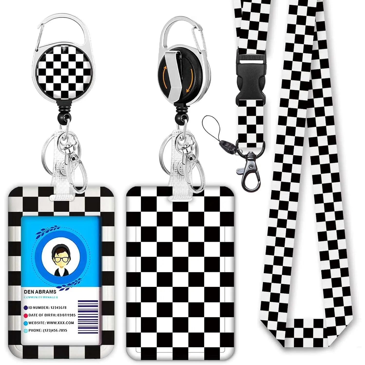 Black and White Checkered