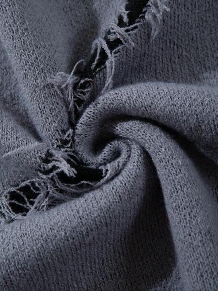 Men's & Women's Street Gothic Letter Print Sweater, Casual Loose-Fit Knitted Pullover, Round Neck Long Sleeve Drop Shoulder Top, Knitwear