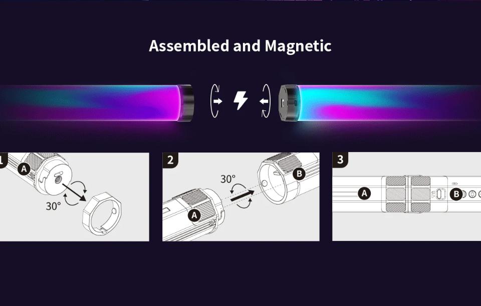 Ulanzi VL110 Magnetic RGB LED Tube Light (9.4")