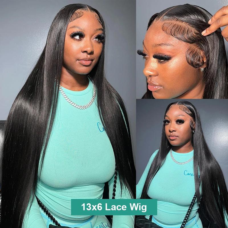 TikTokShopBlackFriday Bling Hair Straight 30 32 Inches 13x4 Transparent Lace Front Human Hair Wigs 13x6 Lace Frontal Wig 5X5 Lace Closure wig 180 Density #NovaTopFinds