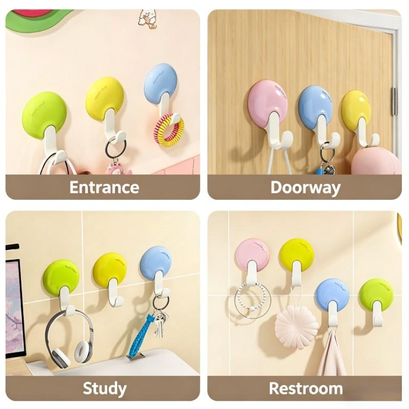 Multi-Functional Home Hook, Strong Adhesive Wall Mount, No Drill Bathroom Hook, Invisible Sticky Hook, Space-Saving Organizer