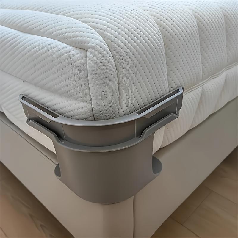 Bed Sheet Clip, 4 Counts/set Invisible Bed Sheet Fastener, Seamless Durable Buckles, Enhanced Anti-slip Design Locking Sheet Fasteners for All Size Headboards and Side Walls, Bedsheet Clip, Durable Bedding Accessories, Bed Sheet Grippers