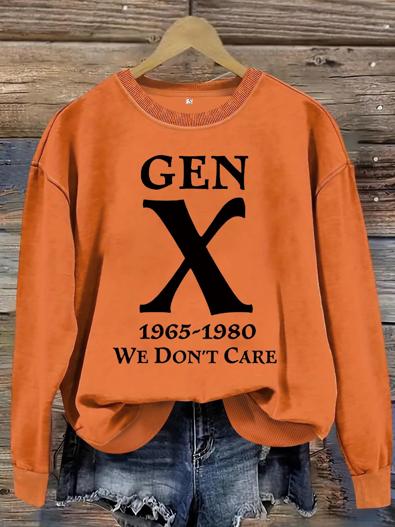 Women's Casual Graphic Pullover Sweater, Soft Long Sleeve Round Neck Sweatshirt, Comfortable Daily Wear