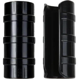 50 PCS 1 inch Greenhouse Clamps Clips 26mm Black ABS Snap Clamp Tube Clip Garden Buildings Tube Clip for Greenhouse Film, Sunshade Nets, Frame Shelters (Outer Ø 1.26”inner Ø 1”)