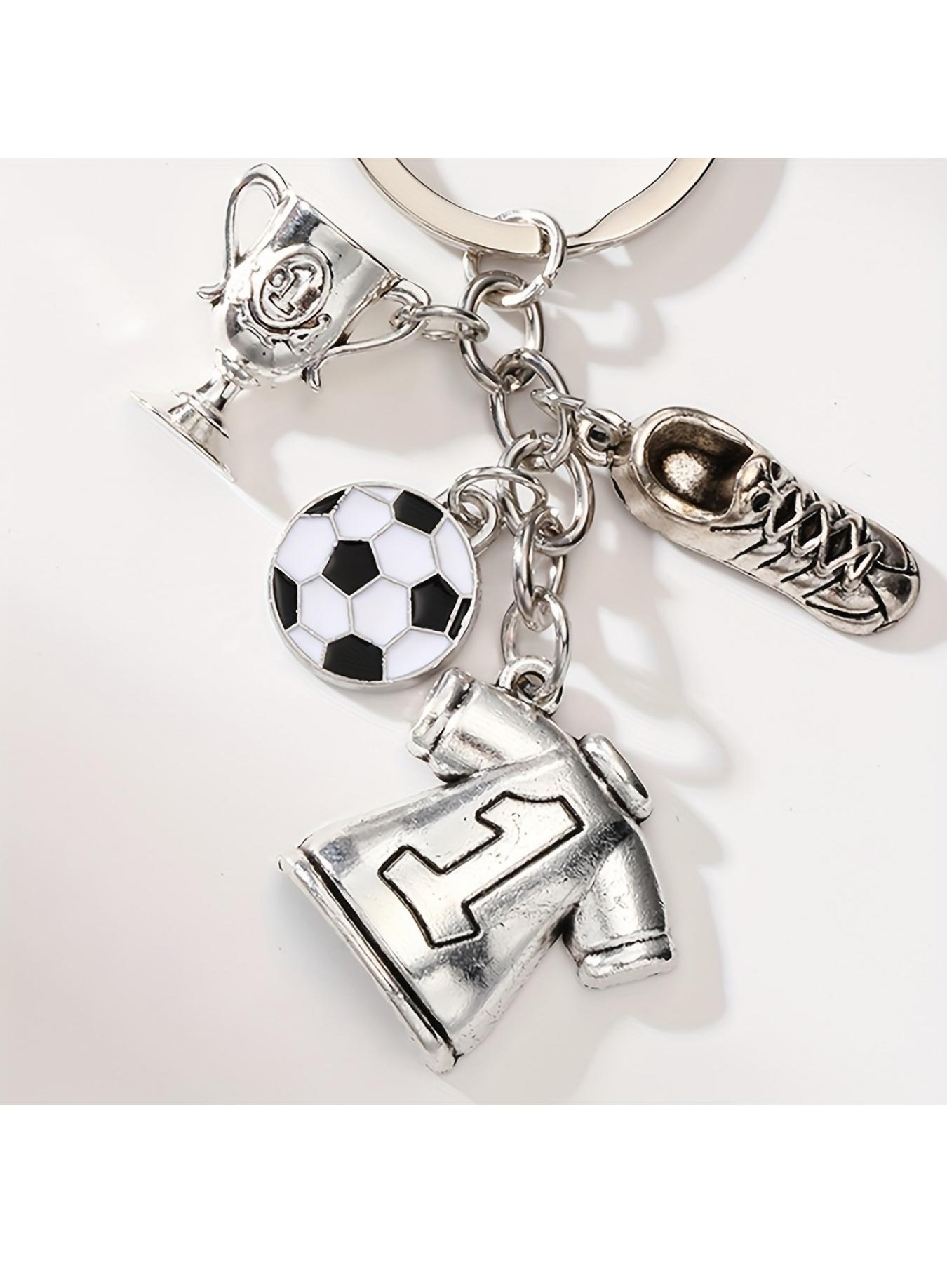 1pc of Football Keychain, 3D Sneaker Trophy Keychain Pendant, a Gift for Football Enthusiasts