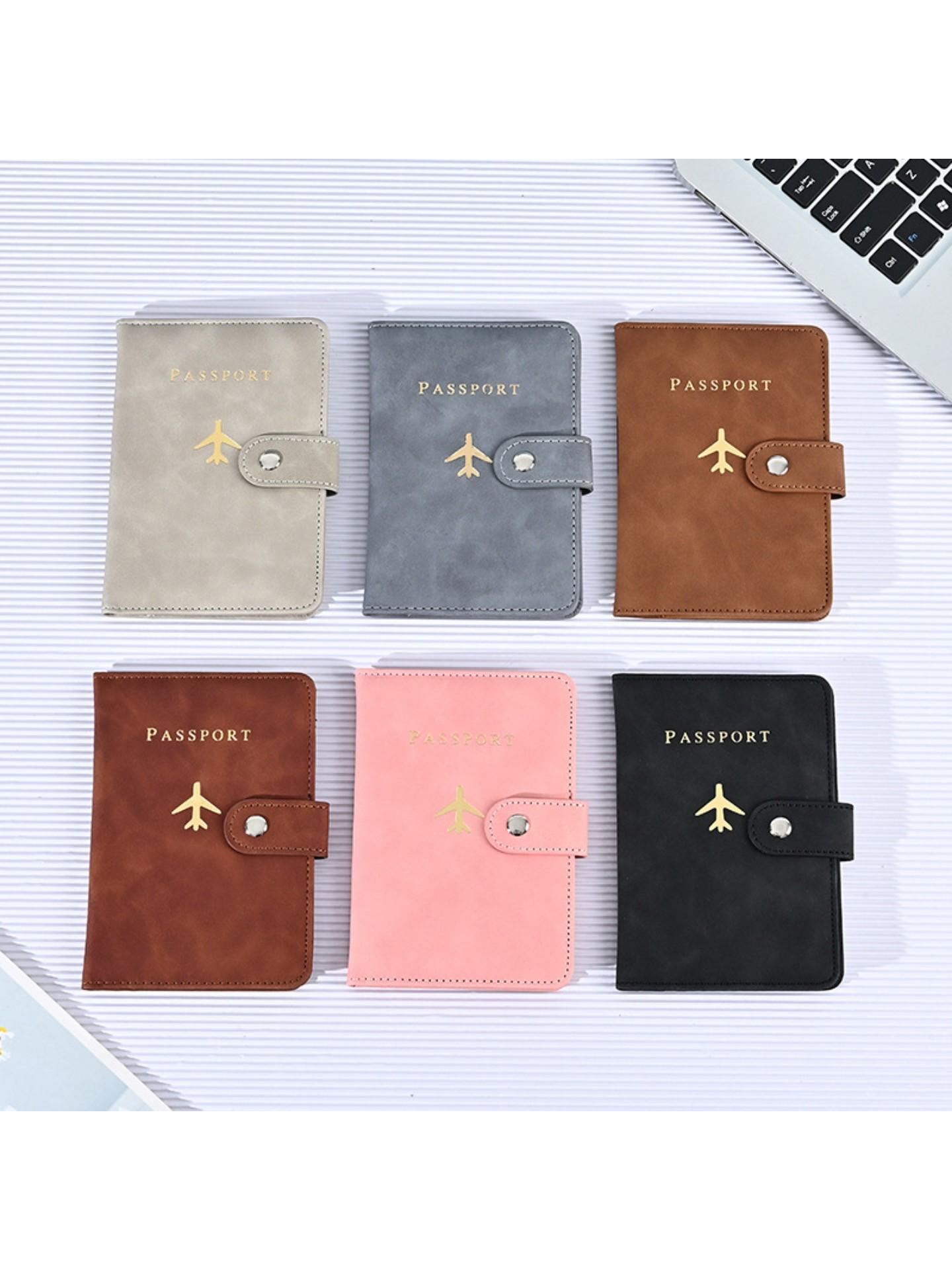2026 New Passport Holder Portable Document Organizer PU Material Travel Passport Bag Multi-Function Passport Protector Card Folder Passport Wallet Passport Cover Travel Accessories