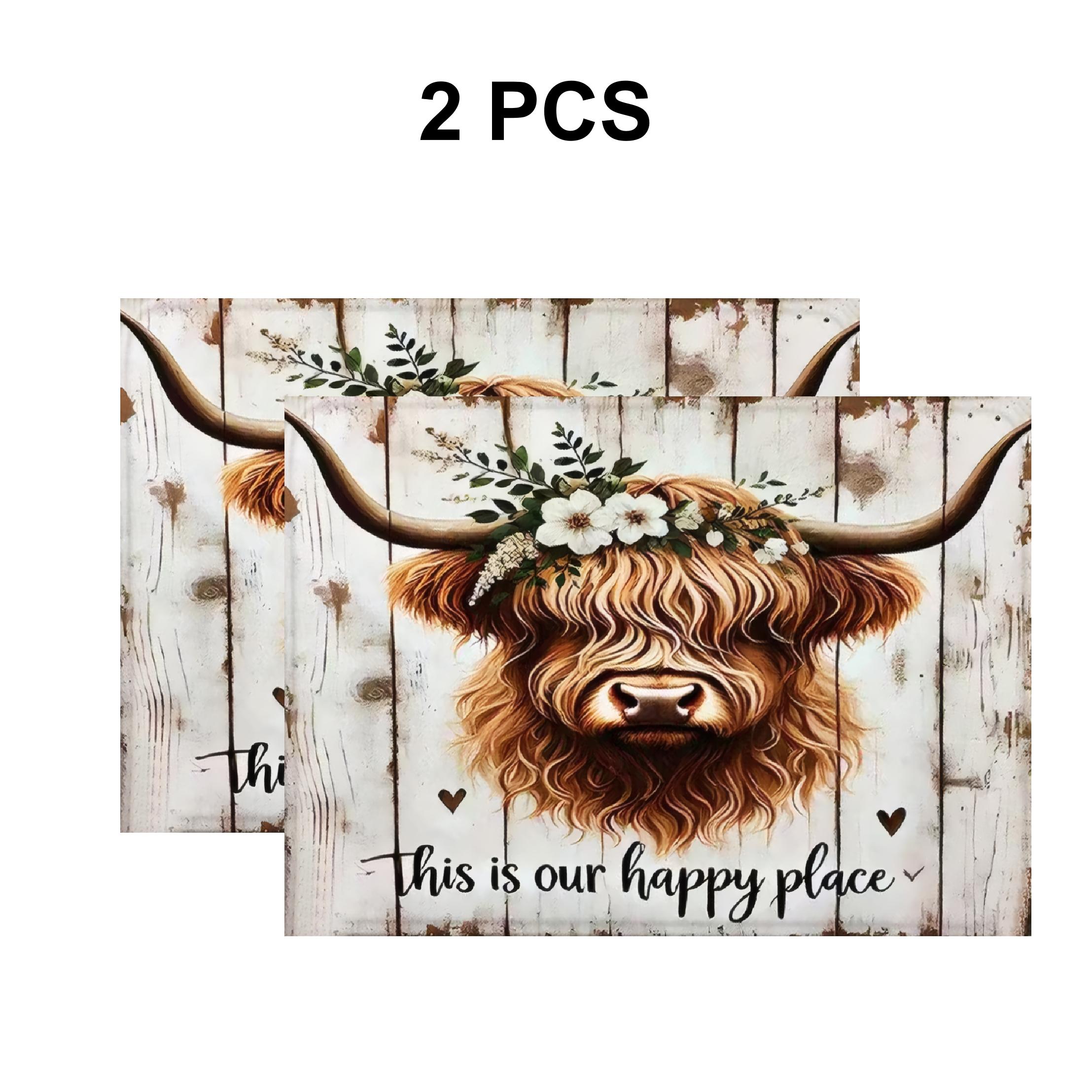 Soft Magnetic Stove Top Protector Pad, Cow Design, Stylish, Scratch-Resistant and Easy to Clean, Multi-Purpose for Any Kitchen, Spring and Summer Home Decor