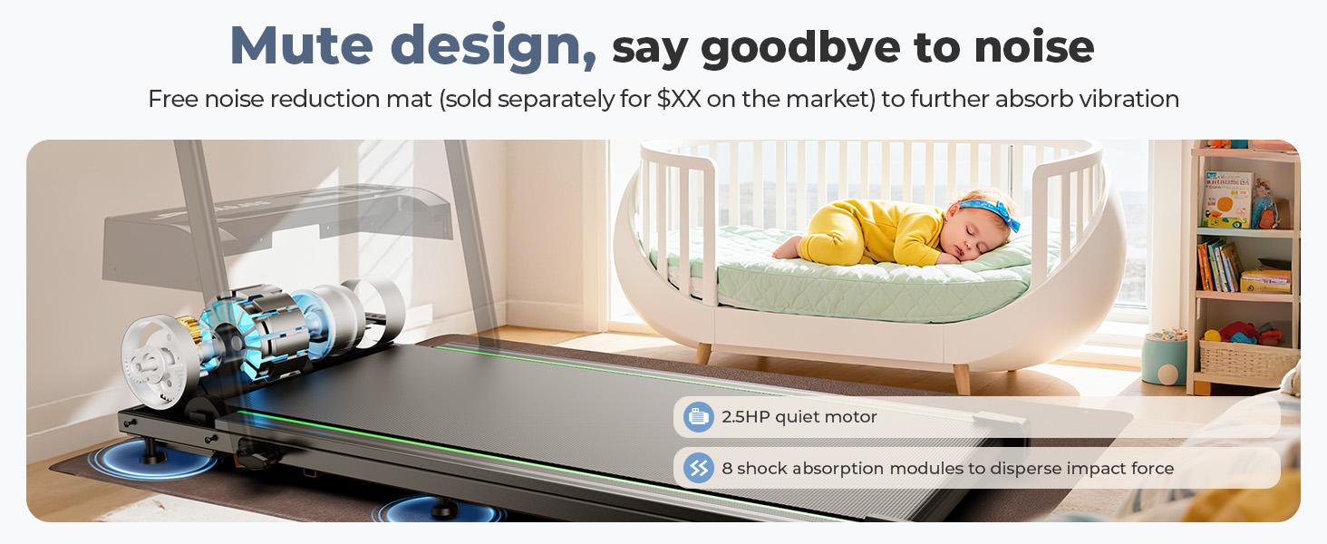 【New Year Sale】Portable Walking Treadmill with Handrail, Low-Noise Motor, 265lbs Weight, 6.2MPH Home Treadmill , Touch/Remote Control, 3 Modes & Quiet Operation, Recovery Machine for Home Use