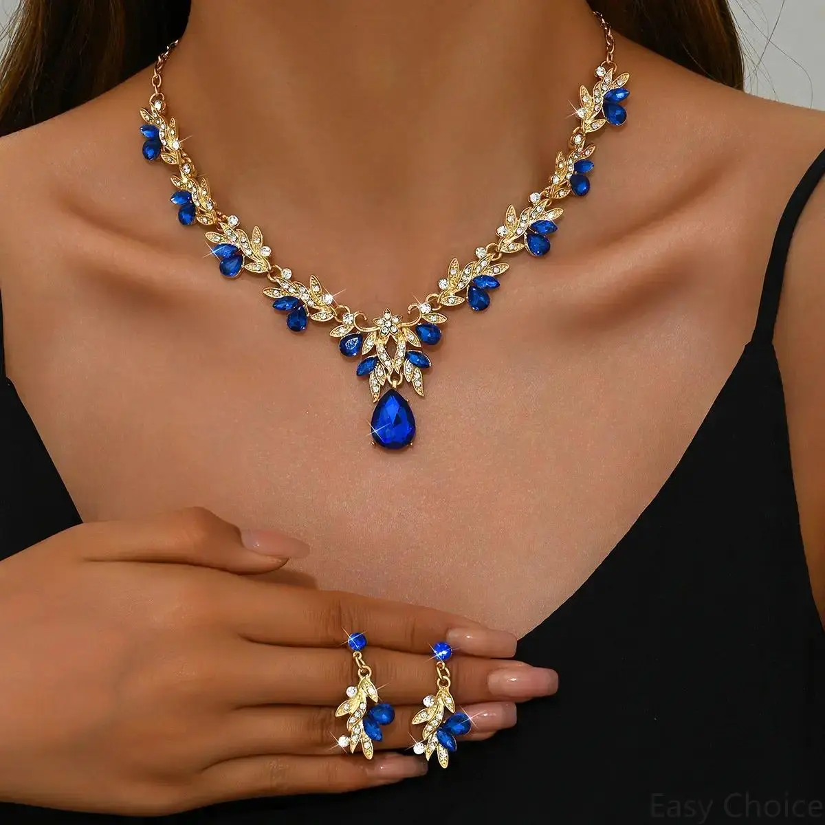1422 gold sapphire blue